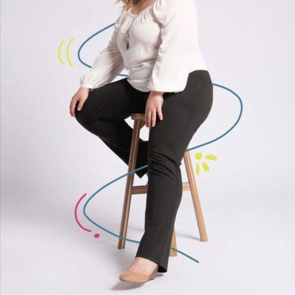 Betabrand Straight Leg Classic Dress Pant Yoga Pant